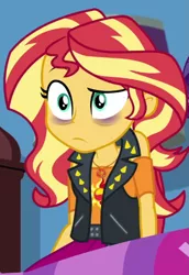 Size: 603x877 | Tagged: safe, derpibooru import, screencap, sunset shimmer, equestria girls, equestria girls series, holidays unwrapped, spoiler:eqg series (season 2), blizzard or bust, cropped, image, png, solo