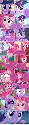 Size: 868x3648 | Tagged: safe, artist:dziadek1990, derpibooru import, edit, edited screencap, screencap, pinkie pie, twilight sparkle, comic, conversation, dialogue, eww, image, implied roseluck, png, polish, screencap comic, talking, text