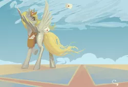 Size: 4096x2800 | Tagged: safe, artist:thelordgemm, derpibooru import, derpy hooves, pegasus, pony, female, image, mail, mailmare, png, satchel, solo, spread wings, wings