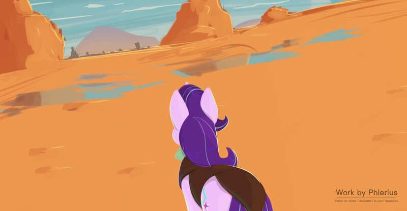 Size: 2700x1400 | Tagged: safe, artist:phlerius, derpibooru import, starlight glimmer, pony, digital art, image, jpeg, solo