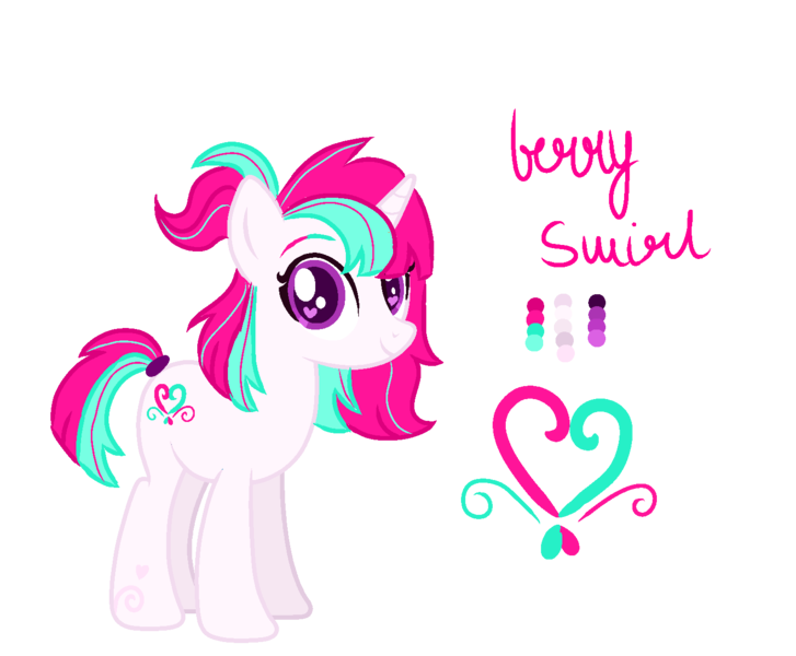 Size: 1464x1208 | Tagged: safe, artist:ginmay, derpibooru import, oc, oc:berry swirl, unofficial characters only, pony, unicorn, female, horn, image, png, reference sheet, simple background, solo, transparent background, unicorn oc