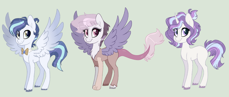 Size: 1017x432 | Tagged: safe, artist:teaneey, derpibooru import, oc, unofficial characters only, earth pony, pegasus, pony, base used, earth pony oc, female, image, mare, pegasus oc, png, simple background, spread wings, wings