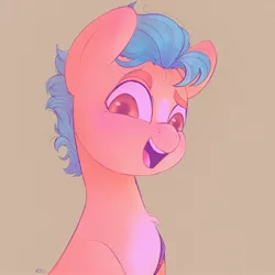 Size: 1280x1280 | Tagged: safe, artist:latiatonta, derpibooru import, hitch trailblazer, earth pony, pony, bust, g5, image, jpeg, male, portrait, solo, stallion