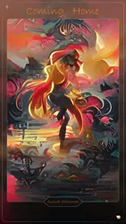 Size: 1080x1920 | Tagged: safe, sunset shimmer, image, jpeg, wombo art