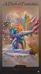 Size: 1080x1920 | Tagged: safe, rainbow dash, festive, image, jpeg, wombo art