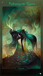 Size: 1080x1920 | Tagged: safe, queen chrysalis, image, jpeg, wombo art