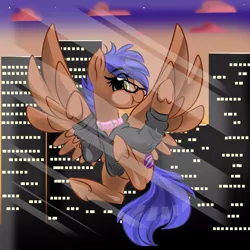 Size: 1000x1000 | Tagged: safe, artist:jen-neigh, derpibooru import, oc, oc:odyssey flash, pegasus, pony, clothes, hoodie, image, jpeg, unerhoof, wallapaper