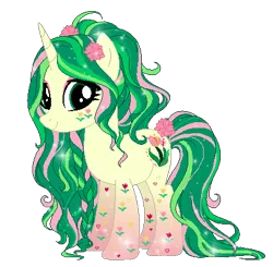 Size: 422x413 | Tagged: safe, artist:gihhbloonde, derpibooru import, oc, oc:felicity, unofficial characters only, pony, unicorn, base used, eyelashes, female, flower, flower in hair, horn, image, makeup, mare, png, simple background, smiling, solo, transparent background, unicorn oc