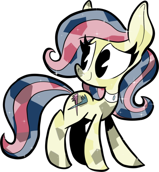 Size: 915x987 | Tagged: safe, artist:joeywaggoner, derpibooru import, bonna fide, glamour gleam, crystal pony, commission, commissioner:reversalmushroom, image, png, simple background, transparent background