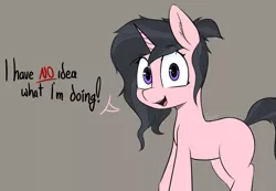 Size: 2883x1991 | Tagged: safe, artist:pinkberry, derpibooru import, oc, unnamed oc, pony, unicorn, dialogue, female, freckles, image, mare, png, ponysona, self insert, speech, talking, text