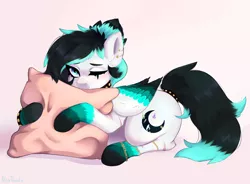 Size: 1280x942 | Tagged: safe, artist:second-can, derpibooru import, oc, pegasus, pony, female, image, jpeg, lying down, mare, pillow, prone, solo