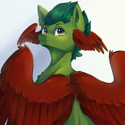 Size: 1280x1274 | Tagged: safe, artist:second-can, derpibooru import, oc, pegasus, pony, colored wings, image, jpeg, male, solo, stallion, wing ears, wings