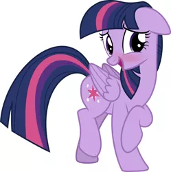 Size: 1018x1024 | Tagged: safe, artist:eagle1division, edit, editor:drtoughlove, twilight sparkle, pegasus, pony, bashful, blushing, cute, daaaaaaaaaaaw, female, floppy ears, hnnng, image, jpeg, mare, pegasus twilight sparkle, race swap, simple background, solo, twiabetes, white background