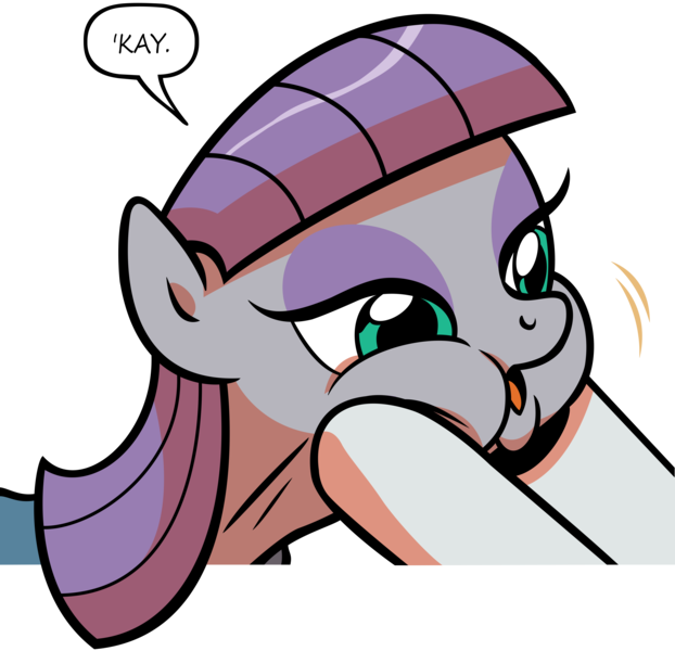 Size: 17008x16404 | Tagged: safe, artist:brendahickey, artist:leapingriver, derpibooru import, idw, maud pie, rarity, earth pony, pony, spoiler:comic, :o, absurd resolution, cheek squish, cute, dangerously high res, dialogue, eyeshadow, female, makeup, maudabetes, motion lines, okay, open mouth, puffy cheeks, reaction image, simple background, solo, speech bubble, squishy cheeks, transparent background, vector