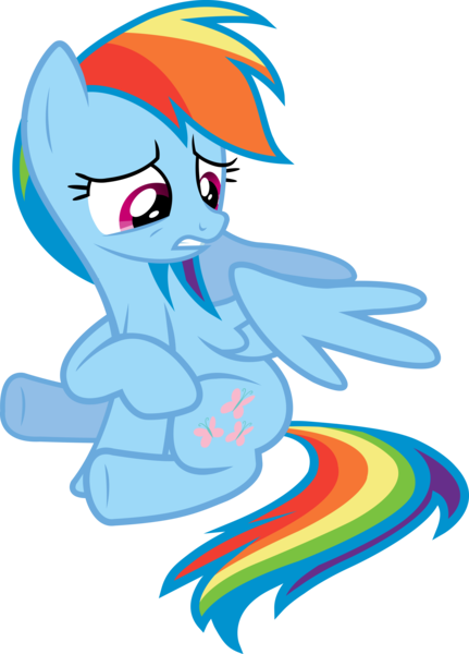 Size: 16620x23118 | Tagged: safe, artist:xhalesx, derpibooru import, rainbow dash, pegasus, pony, magical mystery cure, absurd resolution, female, mare, simple background, solo, swapped cutie marks, transparent background, vector, vector trace, what my cutie mark is telling me