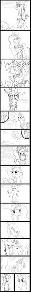 Size: 3232x29832 | Tagged: safe, artist:mr100dragon100, derpibooru import, discord, princess celestia, spike, captain wuzz, comic, dislestia, female, male, shipping, straight