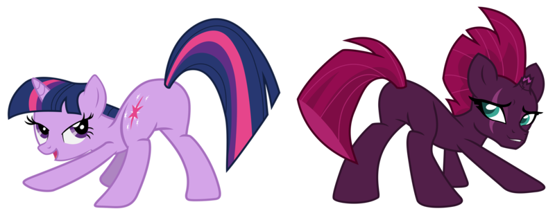 Size: 16336x6237 | Tagged: suggestive, artist:ejlightning007arts, artist:yanoda, derpibooru import, fizzlepop berrytwist, tempest shadow, twilight sparkle, pony, unicorn, absurd resolution, butt, eye scar, female, lesbian, plot, scar, shipping, simple background, stupid sexy tempest shadow, stupid sexy twilight, tempass, tempestlight, transparent background, twibutt, unicorn twilight, vector