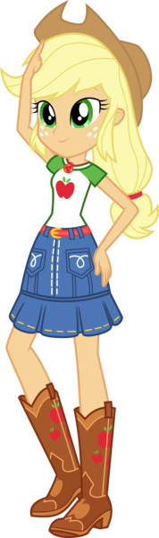 Size: 5000x16848 | Tagged: safe, artist:sugar-loop, artist:twilirity, derpibooru import, applejack, equestria girls, equestria girls series, absurd resolution, applejack's hat, belt, boots, clothes, cowboy boots, cowboy hat, cute, denim skirt, female, freckles, geode of super strength, hat, magical geodes, pose, shoes, simple background, skirt, stetson, transparent background, vector