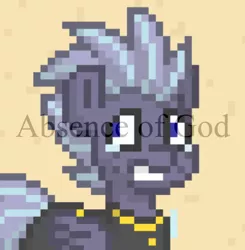 Size: 475x484 | Tagged: safe, derpibooru import, edit, edited screencap, screencap, oc, oc:troubled skies, pegasus, pony, pony town, absence of god, crying, meme