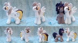 Size: 900x495 | Tagged: safe, artist:fire-topaz, derpibooru import, oc, oc:kate, oc:kej, unofficial characters only, pegasus, pony, unicorn, female, irl, male, mare, photo, plushie, stallion