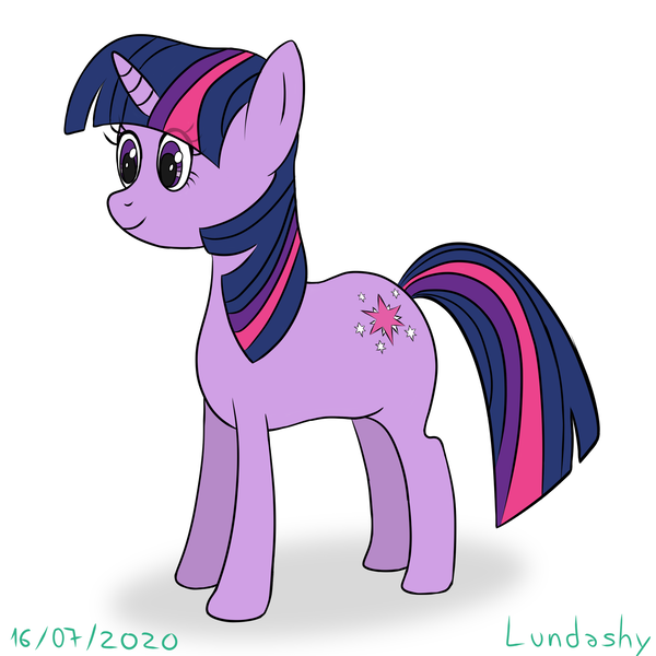 Size: 2000x2000 | Tagged: artist:lundashy, derpibooru import, digital art, female, safe, smiling, solo, twilight sparkle