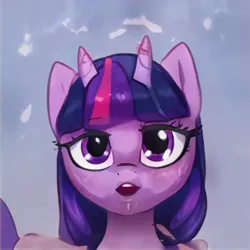 Size: 1024x1024 | Tagged: safe, artist:thisponydoesnotexist, derpibooru import, machine learning generated, bicorn, pony, artificial intelligence, female, horn, image, jpeg, mare, multiple horns, neural network, not twilight sparkle, solo