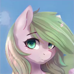 Size: 500x500 | Tagged: safe, artist:thisponydoesnotexist, derpibooru import, machine learning generated, oc, pony, beautiful, bust, image, neural network, png, portrait, solo