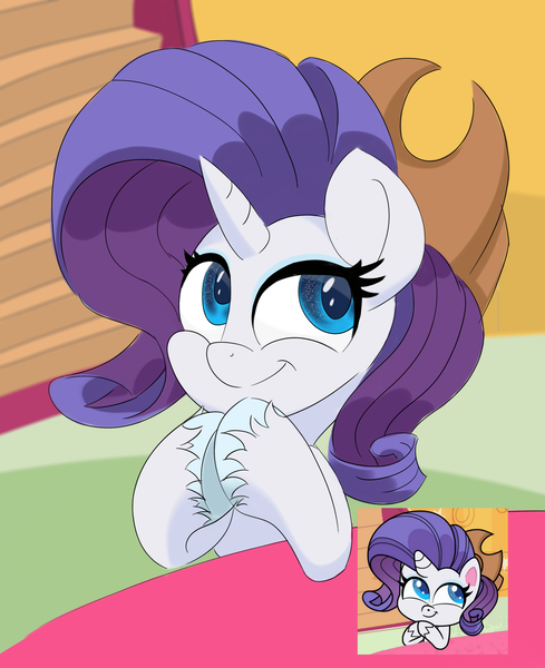 Size: 2819x3458 | Tagged: safe, artist:itchystomach, derpibooru import, rarity, unicorn, my little pony: pony life, digital art, female, redraw, solo