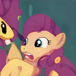 Size: 1024x1024 | Tagged: safe, artist:thisponydoesnotexist, derpibooru import, machine learning generated, pony, female, image, jpeg, neural network, neural network abomination, not fluttershy, solo