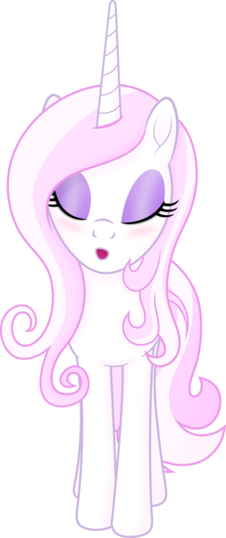 Size: 1280x3034 | Tagged: safe, artist:negatif22, derpibooru import, fleur-de-lis, pony, unicorn, blushing, eyes closed, female, kissing, kissy face, mare, open mouth, simple background, solo, transparent background, vector