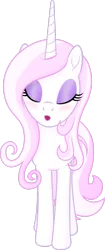 Size: 1280x3034 | Tagged: safe, artist:negatif22, derpibooru import, fleur-de-lis, pony, unicorn, blushing, eyes closed, female, kissing, kissy face, mare, open mouth, simple background, solo, transparent background, vector