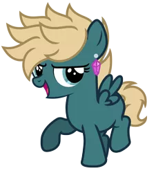 Size: 4427x4894 | Tagged: safe, artist:estories, derpibooru import, oc, oc:lee wave, pegasus, pony, absurd resolution, female, filly, simple background, solo, transparent background, vector