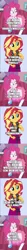 Size: 500x4588 | Tagged: safe, derpibooru import, edit, edited screencap, screencap, pinkie pie, sunset shimmer, equestria girls, argentina, comic, ecw, human sunset, lucha libre, screencap comic, spanish, sports, titanes en el ring, tna, translated in the description, wrestling, wwe