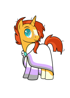 Size: 241x335 | Tagged: safe, artist:icey-wicey-1517, artist:kb-gamerartist, color edit, derpibooru import, edit, sunburst, pony, unicorn, beard, clothes, collaboration, colored, facial hair, gender headcanon, glasses, markings, nonbinary, nonbinary pride flag, pride, pride flag, robe, simple background, socks, striped socks, sunburst's glasses, sunburst's robe, transparent background