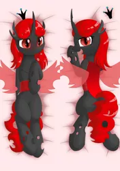 Size: 3402x4819 | Tagged: safe, artist:15.1.14, derpibooru import, oc, unofficial characters only, changeling, body pillow, body pillow design, red changeling, solo