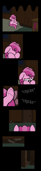 Size: 1800x7506 | Tagged: safe, artist:dinkyuniverse, derpibooru import, ruby pinch, pony, unicorn, comic:wine essence, bed, bedroom, comic, crying, curled up, door, dresser, female, filly, scared, shaking, sobbing, tears of pain, window