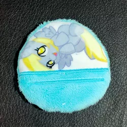 Size: 1195x1195 | Tagged: safe, artist:sew_adorkable, derpibooru import, derpy hooves, capsule, gacha, irl, photo, plushie