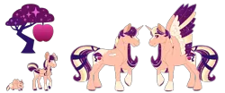 Size: 6000x2500 | Tagged: safe, artist:jackiebloom, derpibooru import, alicorn, pony, baby, baby pony, colored wings, female, filly, magical lesbian spawn, mare, multicolored wings, offspring, parent:applejack, parent:twilight sparkle, parents:twijack, simple background, transparent background, wings