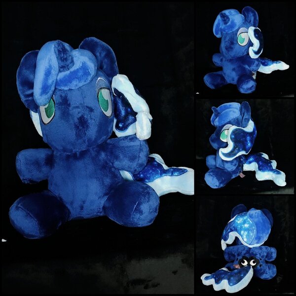 Size: 1024x1024 | Tagged: safe, artist:sew_adorkable, derpibooru import, princess luna, alicorn, embroidery, irl, photo, plushie, solo