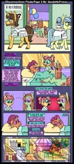 Size: 2048x4500 | Tagged: safe, artist:spudsmcfrenzy, derpibooru import, doctor horse, doctor stable, fluttershy, nurse coldheart, nurse snowheart, scootaloo, tree hugger, pony, comic