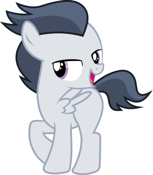Size: 836x956 | Tagged: safe, artist:frownfactory, derpibooru import, edit, editor:undeadponysoldier, vector edit, rumble, pegasus, pony, bedroom eyes, colt, cute, male, raised hoof, rumblebetes, simple background, solo, transparent background, vector