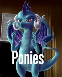 Size: 1024x1280 | Tagged: safe, artist:com3tfire, derpibooru import, princess ember, dragon, ancient aliens, dragoness, female, giorgio a. tsoukalos, history channel, meme, solo, text