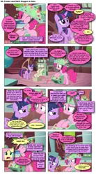 Size: 868x1574 | Tagged: safe, artist:dziadek1990, derpibooru import, edit, edited screencap, screencap, fluttershy, pinkie pie, twilight sparkle, comic:ponies and d&d, feeling pinkie keen, season 1, comic, conversation, dialogue, dungeons and dragons, emote story:ponies and d&d, pen and paper rpg, rpg, screencap comic, slice of life, tabletop game, text, twilight's lab, word balloon