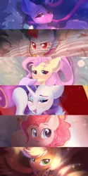 Size: 2500x5000 | Tagged: safe, artist:kebchach, derpibooru import, applejack, fluttershy, pinkie pie, princess twilight 2.0, rainbow dash, rarity, twilight sparkle, twilight sparkle (alicorn), alicorn, earth pony, pegasus, pony, unicorn, the last problem, mane six, my little pony, older, older applejack, older fluttershy, older mane six, older pinkie pie, older rainbow dash, older rarity, older twilight