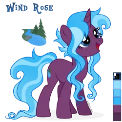 Size: 1024x1024 | Tagged: safe, artist:kabuvee, derpibooru import, oc, oc:wind rose, unofficial characters only, pony, unicorn, female, mare, simple background, solo, transparent background