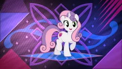 Size: 5120x2880 | Tagged: safe, artist:kojibiose, artist:laszlvfx, derpibooru import, edit, sweetie belle, pony, female, older, solo, wallpaper, wallpaper edit