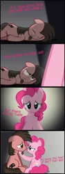 Size: 3000x8000 | Tagged: safe, artist:mrkat7214, derpibooru import, pinkie pie, oc, oc:ace play, earth pony, pony, canon x oc, comforting, comic, crying, cute, duo, facial hair, feels, female, goatee, lying down, male, mare, ocbetes, pinkieplay, sad, shipping, smile song, smiling, stallion, straight, tears of joy, teary eyes