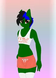 Size: 2000x2750 | Tagged: anthro, anthro oc, artist:endelthepegasus, derpibooru import, femboy, femboy hooters, male, oc, oc:endel frostlion, solo, suggestive, unofficial characters only