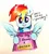 Size: 2255x2498 | Tagged: safe, artist:liaaqila, derpibooru import, rainbow dash, pegasus, pony, book, bronybait, cute, dashabetes, dialogue, female, image, jpeg, mare, simple background, solo, story in the source, talking, talking to viewer