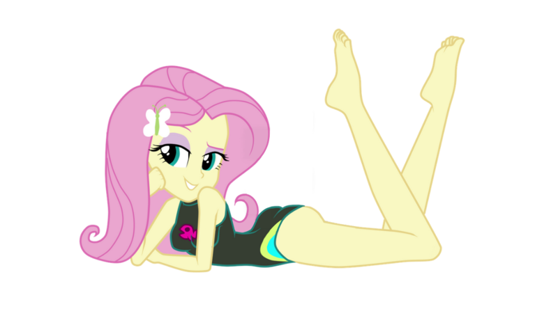 Size: 1138x664 | Tagged: suggestive, artist:darthrexx, derpibooru import, edit, editor:astroboy84, fluttershy, equestria girls, adorasexy, ass, barefoot, beach babe, beautiful eyes, bedroom eyes, breasts, butt, clothes, cute, feet, female, flutterbutt, fluttershy's one-piece swimsuit, image, legs, one-piece swimsuit, pink hair, png, sexy, show accurate, simple background, smiling, solo, swimsuit, transparent background